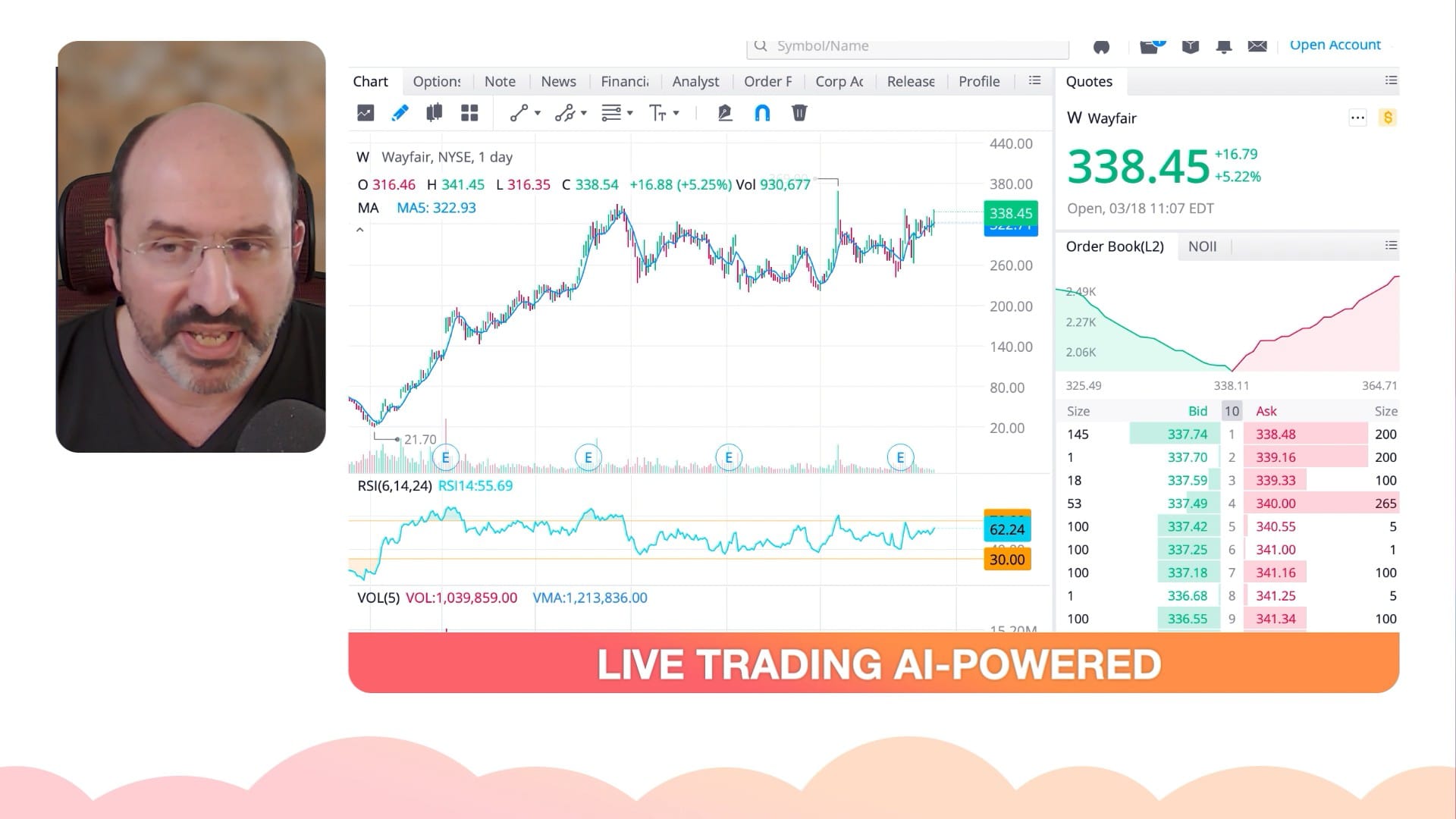 Investing in Wayfair from $24 to $360 Proving Andrew Left a Fraud and Children Trafficking a Social Media Scam