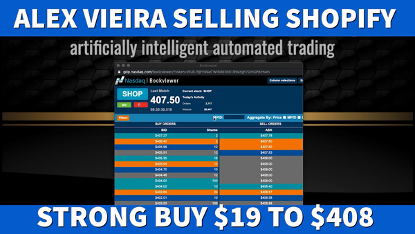 Alex Vieira Demonstrates Impossible Does Not Exist. He Predicted Shopify Bigger than Tesla Selling $408