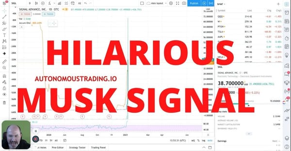 Hilarious Elon Musk Signal. Trader Shits His Pants Laughing Downgrading to Junk