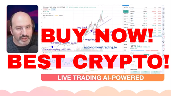 Live Crypto AI Trading. Alex Calls Another DogeCoin Bottom. Ethereum Could Be Worth More Than Tesla!