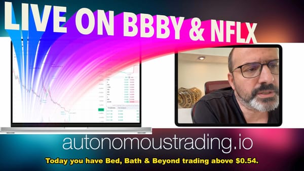 Alex Vieira's Legendary Live Trading and Stock Analysis. Netflix. BBBY. Tesla Earnings Call.